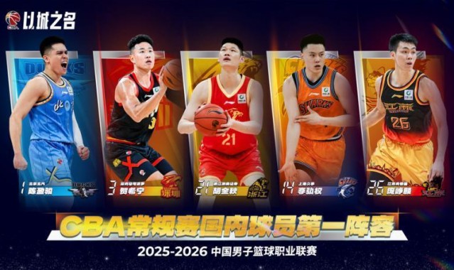 CBA｜陈盈骏、周琦分别入选常规赛最佳一阵、二阵